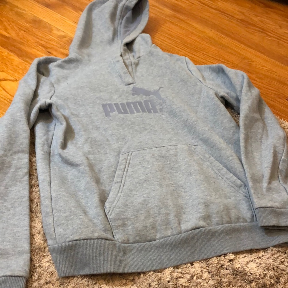 Light blue puma hoodie